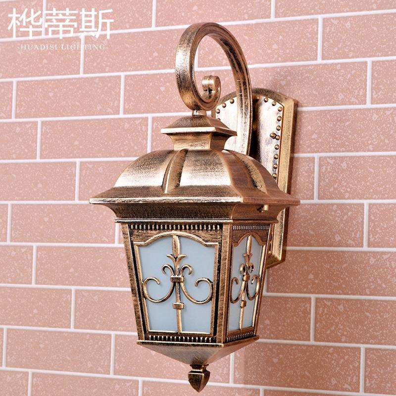 HDS-28高品质欧式室外壁灯防水灯户外灯阳台灯走廊过道箭花型厂家