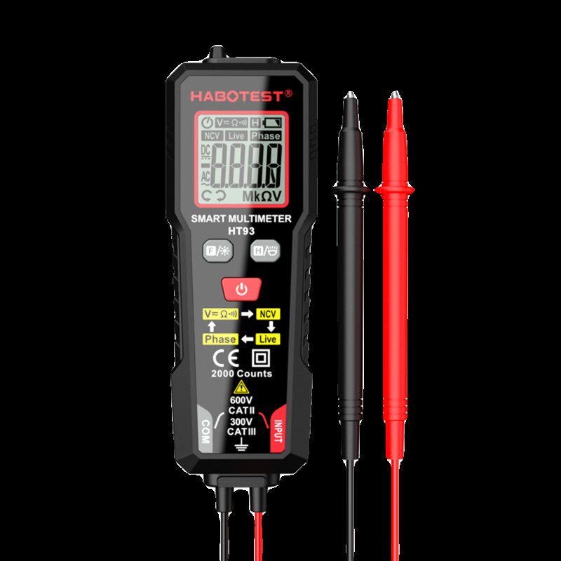 智能万用电表All电工专用多功能防烧全自动数字万能表相序HT93