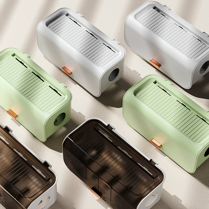 电源插线板收纳盒电线插排桌面遮挡装饰数据线整理插座集线理线盒