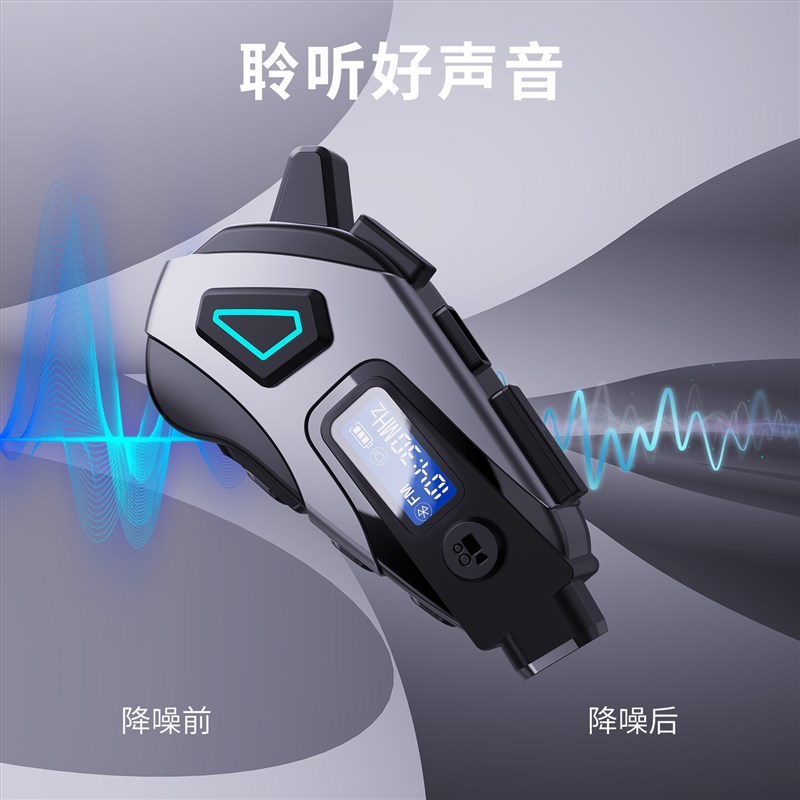 摩托车行车记录仪头盔蓝牙耳机防水高清拍摄摩托车头盔免提接电话