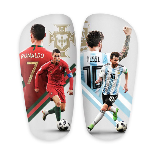 足球护腿板定制成人儿童插片加厚运动护具C罗梅西护小腿插板礼物