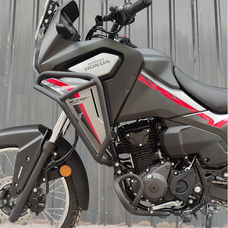 适用本田CRF190L高碳钢磨砂保险杠防摔杠护杠摩托车配件改装