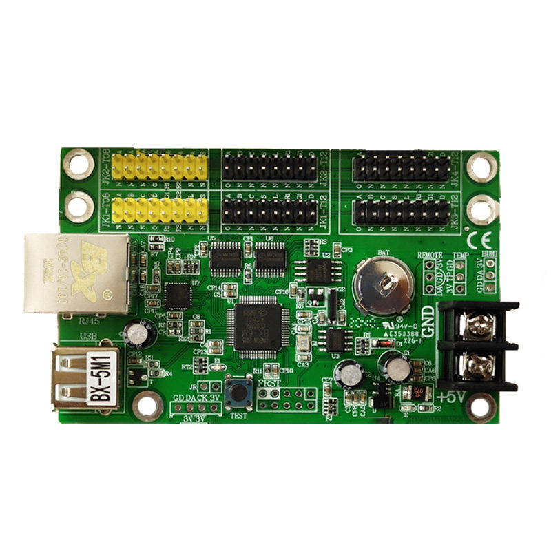 仰邦控制卡BX-5M1 网口卡U盘单双色led显示屏控制器 5M2 5M3 5M4