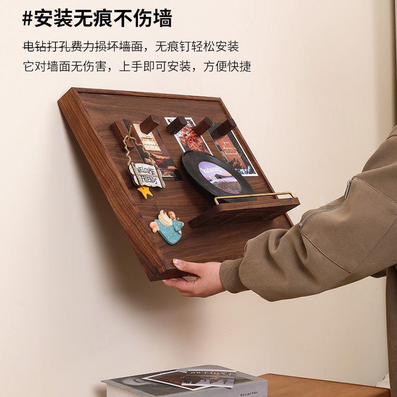 实木黑胡桃遮挡挂画免打孔画电箱箱装饰复古装饰新中式电闸墙上