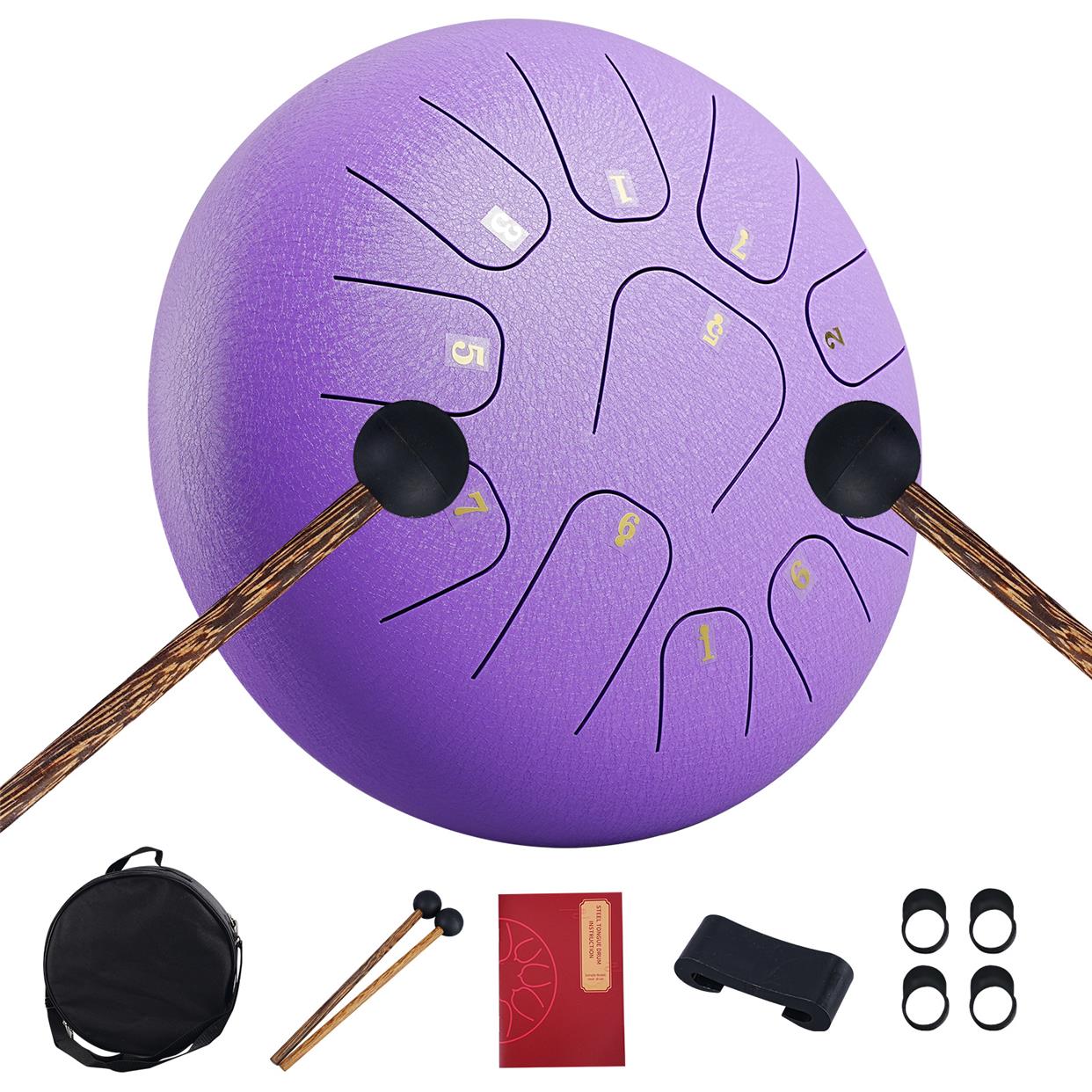 空灵鼓6/8/1h0/12/14寸钢舌鼓8/11/13/15音手碟鼓打击乐器忘忧鼓