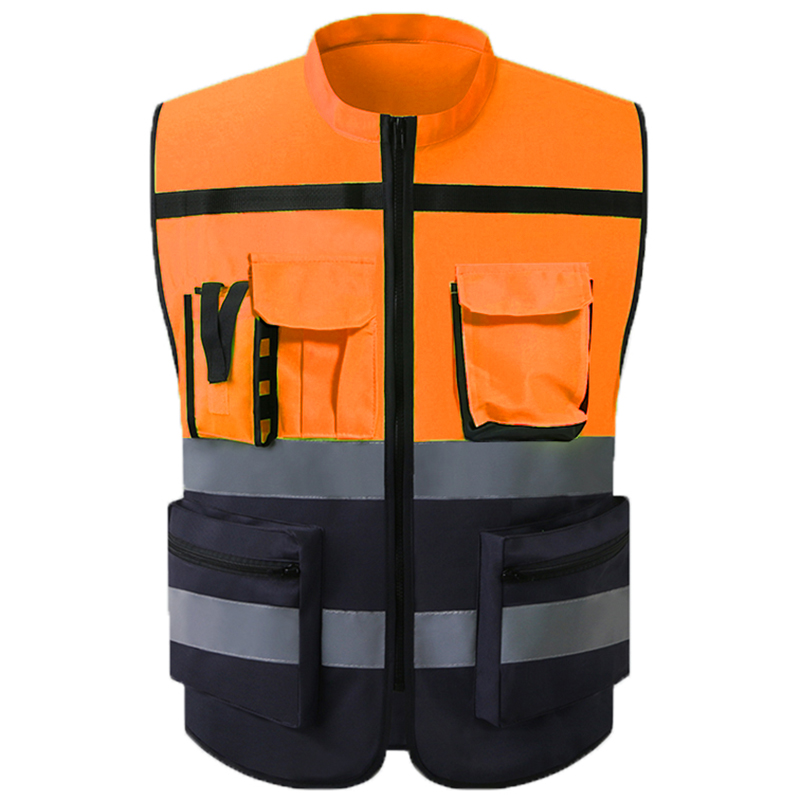 睿晨反光背心骑行安全服施工地马甲反光衣外套骑行领导款定制印字