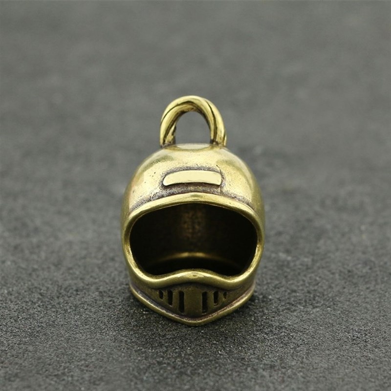 黄铜经典摩托头盔吊坠复古摩托车汽车钥匙扣机车哈雷骑士挂件饰品