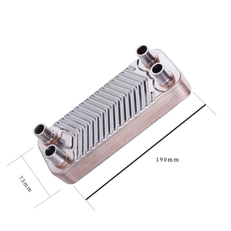 不锈钢钎焊板式换热器油水冷却器氟水蒸发器冷凝器小型油水冷却器