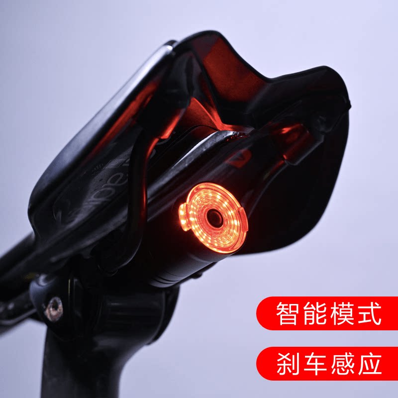 黑鸟RL1自行车尾灯智能感应煞车灯骑行装备登山车公路车夜骑尾灯