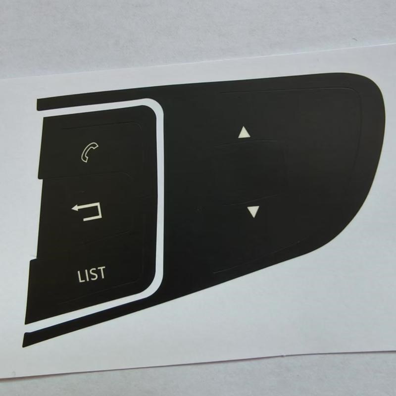 标致408高配508雪铁龙C3XR多功能方向盘C4L开关按键翻新修复贴纸