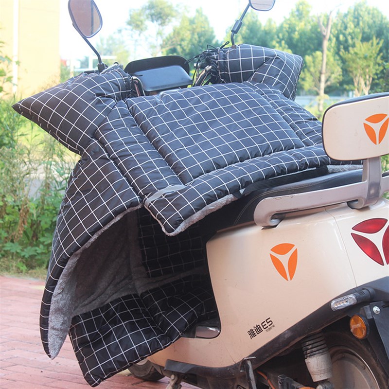 电动车挡风被冬季加绒加厚防水加大电瓶摩托车防风罩冬款四季通用