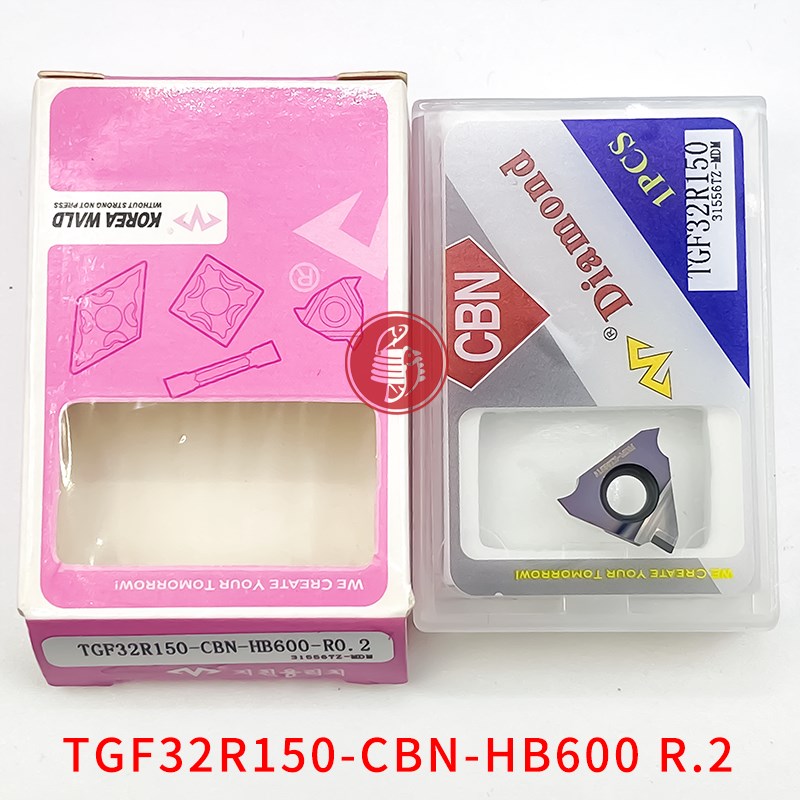 万龙达金刚石淬火钢刀片 TGF32R100/150/200/250 R0.2-CBN-HB600