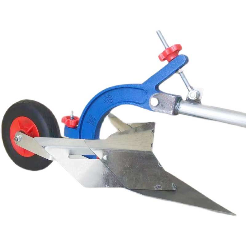 新品手拉犁农村老人开 沟神器单人拉犁农用除草培土翻地犁耕