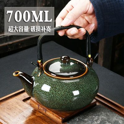 茶具茶壶陶瓷大号家用提梁壶水壶大容量泡冷凉复古
