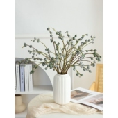 尤加利果干花花束客厅摆设天然风干真花干果树枝花瓶插花文艺装 饰