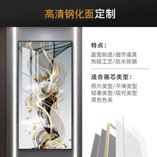 挂画钉制来图装饰画婚纱照客厅玄关晶瓷画照片画