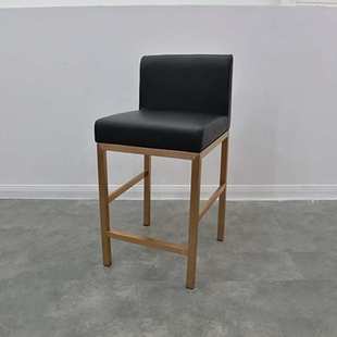 商场柜台凳子靠背高脚前台接待椅子眼镜珠宝店收银吧台椅