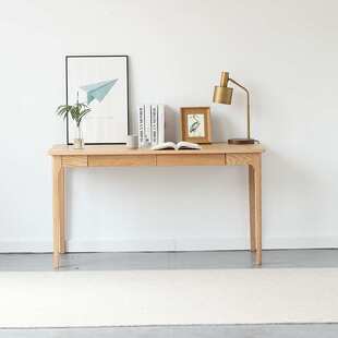 台式电脑桌家用纯实木北欧小书桌宿舍学生学习写字桌卧室办公桌子