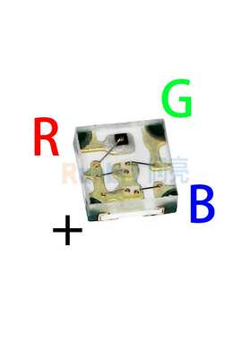 0402RGB共阳三色1010红蓝双色RB红绿RG小贴片红绿蓝LED高亮灯珠