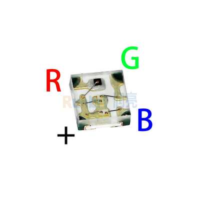 0402RGB共阳三色1010红蓝双色RB红绿RG小贴片红绿蓝LED高亮灯珠