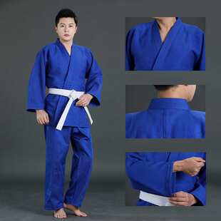柔道服加厚成人儿童专比赛业训练男女柔术服纯棉道服新手柔道服装