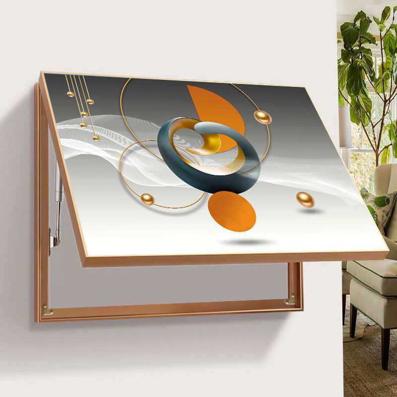 电表箱装饰画现代简约免打孔遮挡总开关电闸盒配电箱客厅餐厅挂画