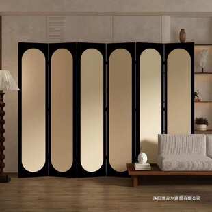 法式屏风隔断客厅折叠移动直播间背景装饰卧室遮挡家用房间遮挡
