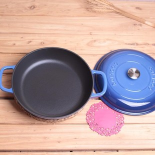 西班牙海鲜锅珐琅锅铸铁锅海鲜饭锅海鲜拌饭烩饭锅闷烧锅