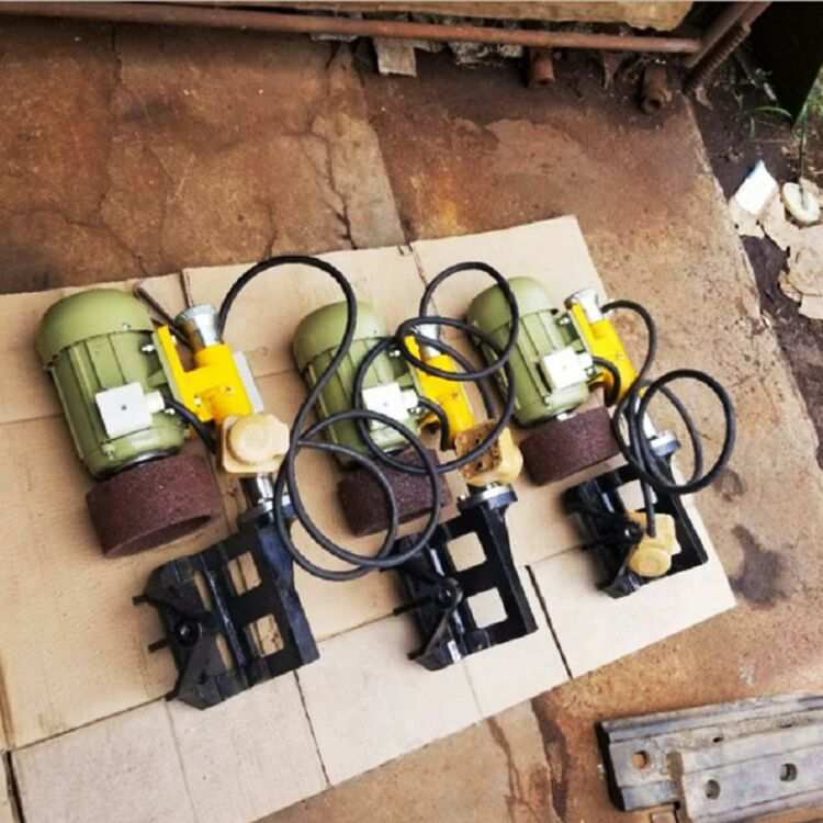 手持钢轨轴向移动轨道端头打磨机 操作简单圆柱筒状 轨道端磨机
