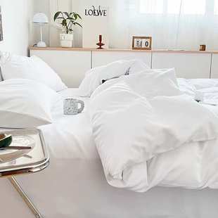E4C酒店被子全套一整套民宿宾馆专用被子被芯白色床上用品被褥全