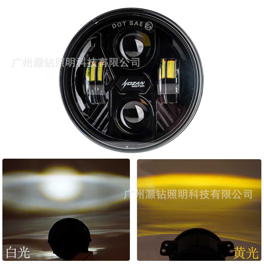 适用福特猛禽F150雾灯06-14款猛禽F150保险杠4.5寸黄