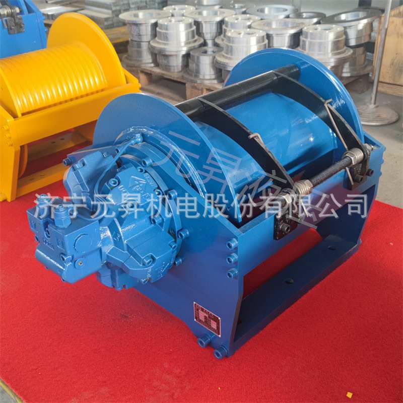 钻机牵引安装3吨液压绞车卷扬机体积小安装方便 液压马达回转减速