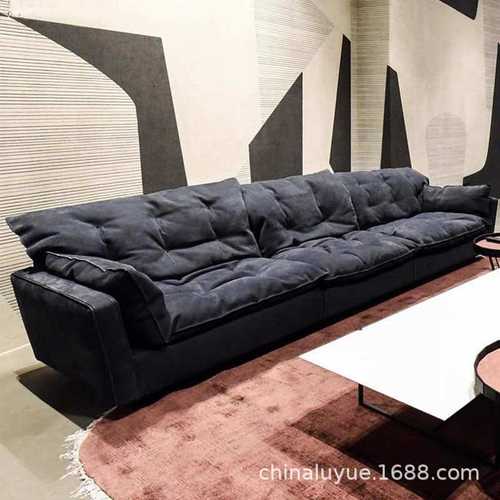 意式极简工业沙发客厅小户型现代简约做旧沙发免洗布艺云朵沙发