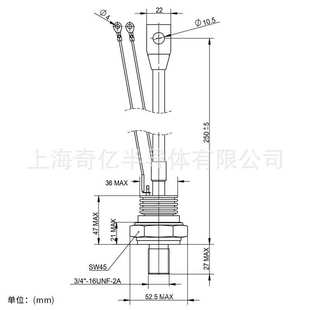 快速可控硅KK300A1200V 大功率螺栓形晶闸管 300A快速晶闸管