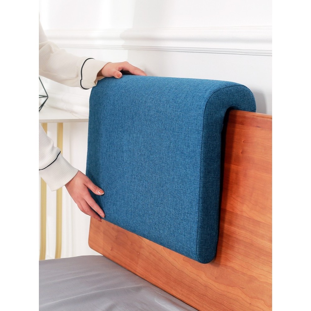 实木床头软包靠背靠垫ins风U形挂钩款床头海绵靠垫卧室软靠背欧式,居家布艺,床头靠垫,淘宝优惠券,粉丝福利购,淘宝优惠卷