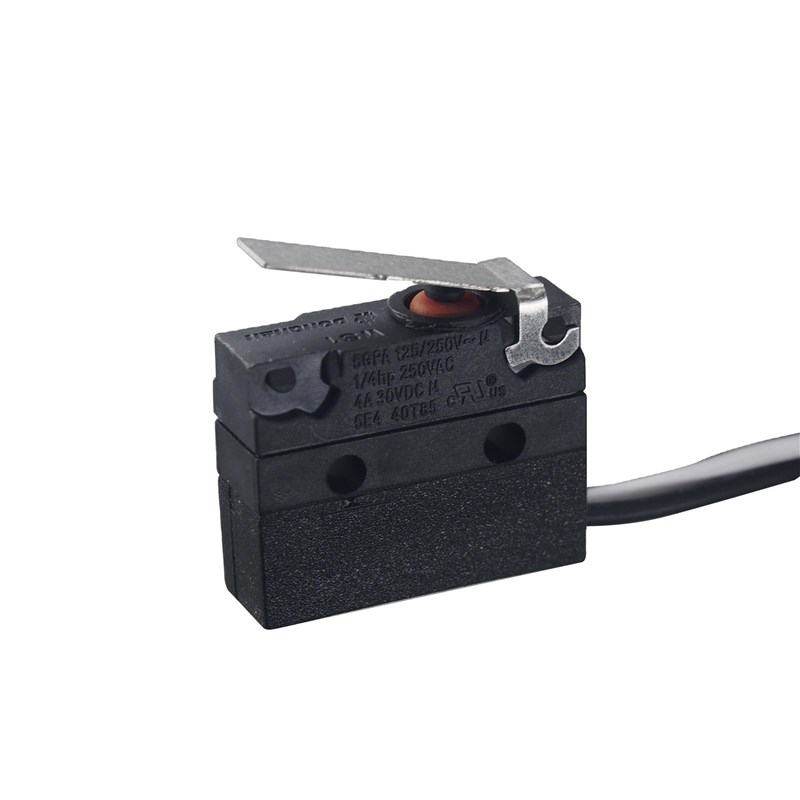 带认证环保微动开关防水WS1带线端子充电 汽车 专用IP67可定制