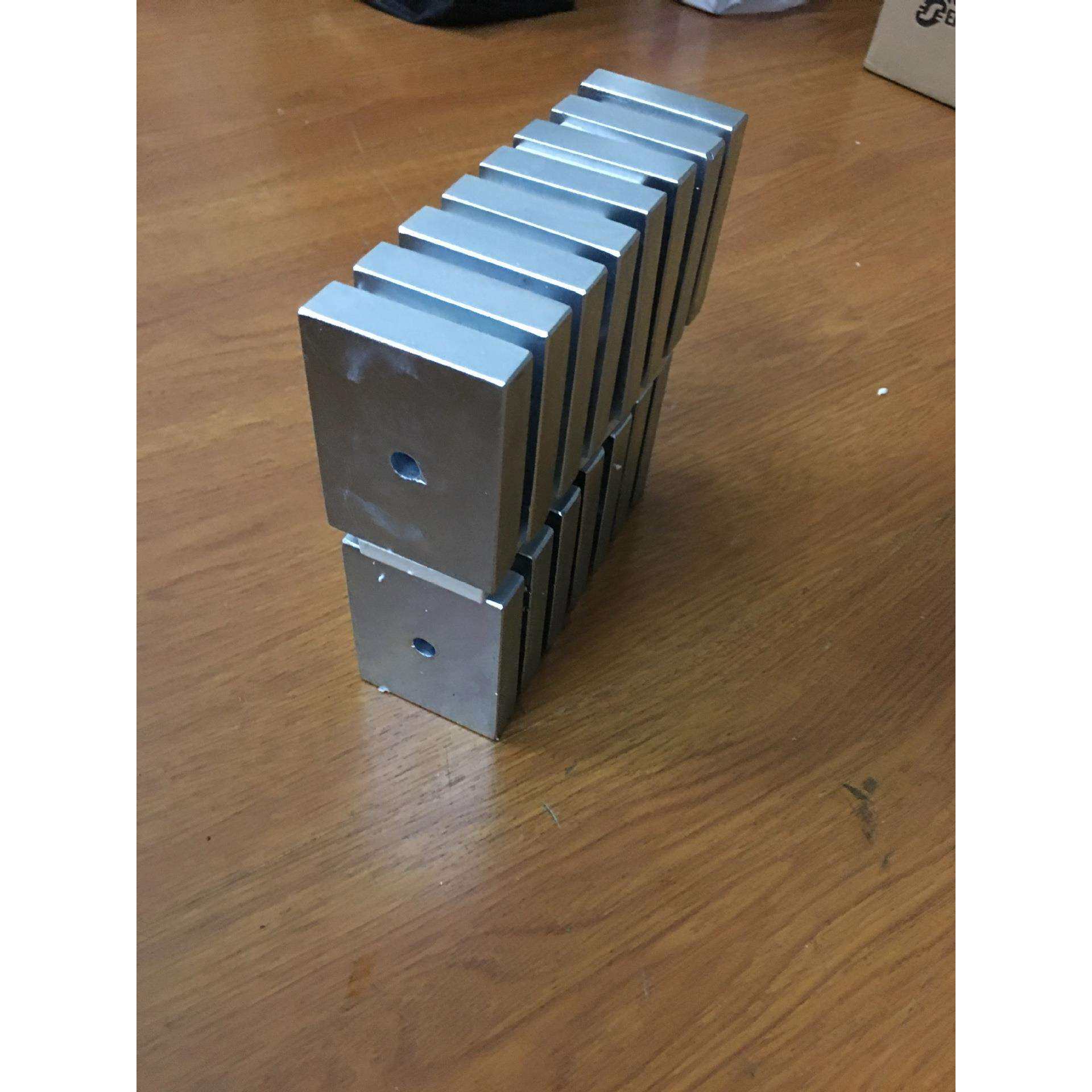 强磁75*55*15沉孔8 磁铁 吸铁石 标准尺寸打捞强磁铁75X55X15孔8