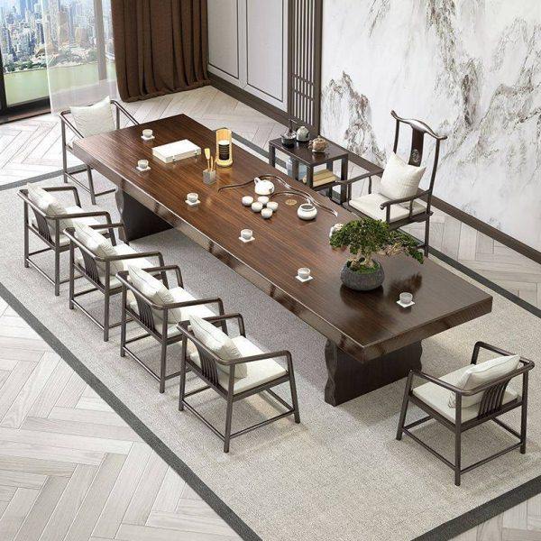 实木大板茶桌新中式禅意现家用茶室公室茶台泡茶桌椅组合整套,商业/办公家具,茶台/茶桌,淘宝优惠券,粉丝福利购,淘宝优惠卷