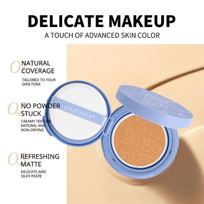 MAYCHEER气垫n持妆遮瑕粉底液修饰肤色气垫水润裸妆不卡粉遮瑕bb