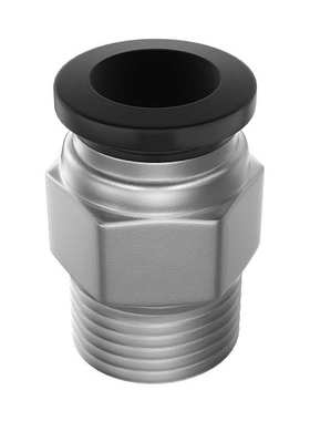 TPM朝日气动黑色螺纹快速接头外牙pc4-01/6-02/8-03/10-04-50只装