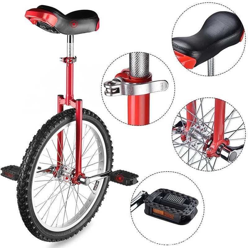 独轮车unicycle竞技车儿童成人单轮脚踏自行车杂技演出道具平