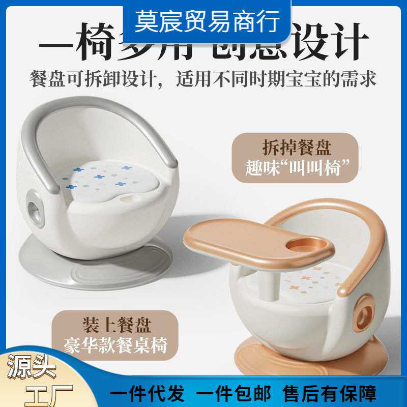 宝宝吃饭桌餐椅多功能凳子婴儿童椅子家用塑料靠背座椅叫叫小板凳