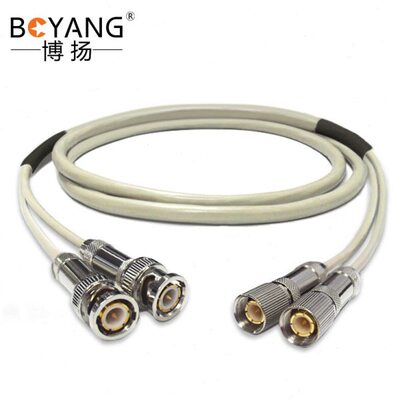 博扬 2M跳线BNC-L9 2M兆E1接头成品跳线syv75-2-1同轴电缆DDF15米