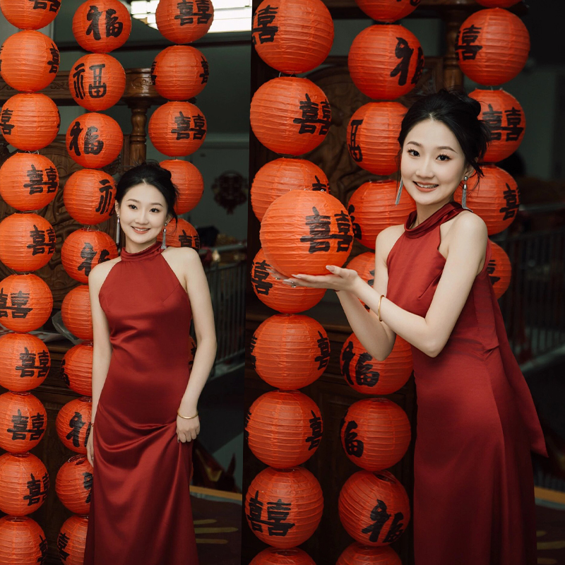 结婚装扮灯笼2024新款喜字灯笼庭院装o饰全套婚房布置院子拍照道