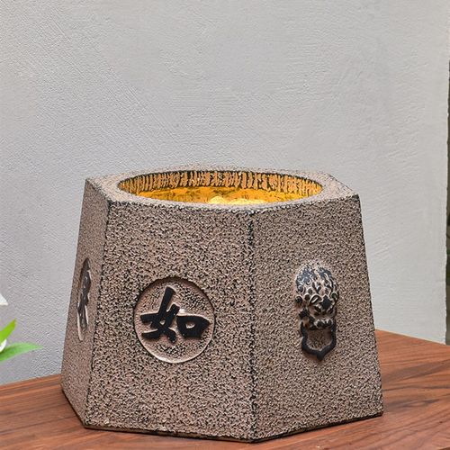 中式仿古招财流水喷泉循环水生财古井客厅办公室桌面摆件乔迁礼品