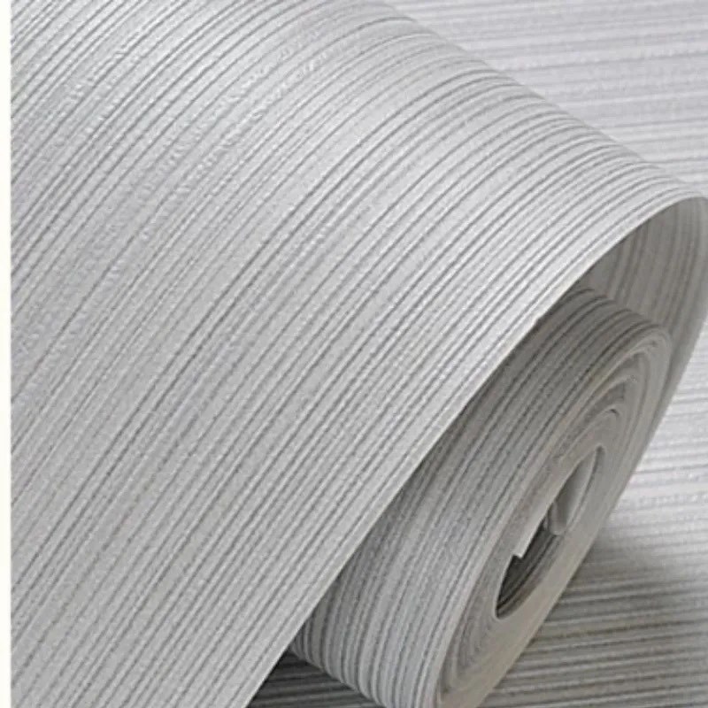 现代简约纯色竖条纹墙纸素色无纺C布壁纸K 卧室客厅电视背景墙宇