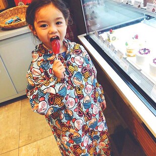 奶嘴雨衣 雨衣儿童连体雨披带书包位 学生幼儿宝宝男女亲子装