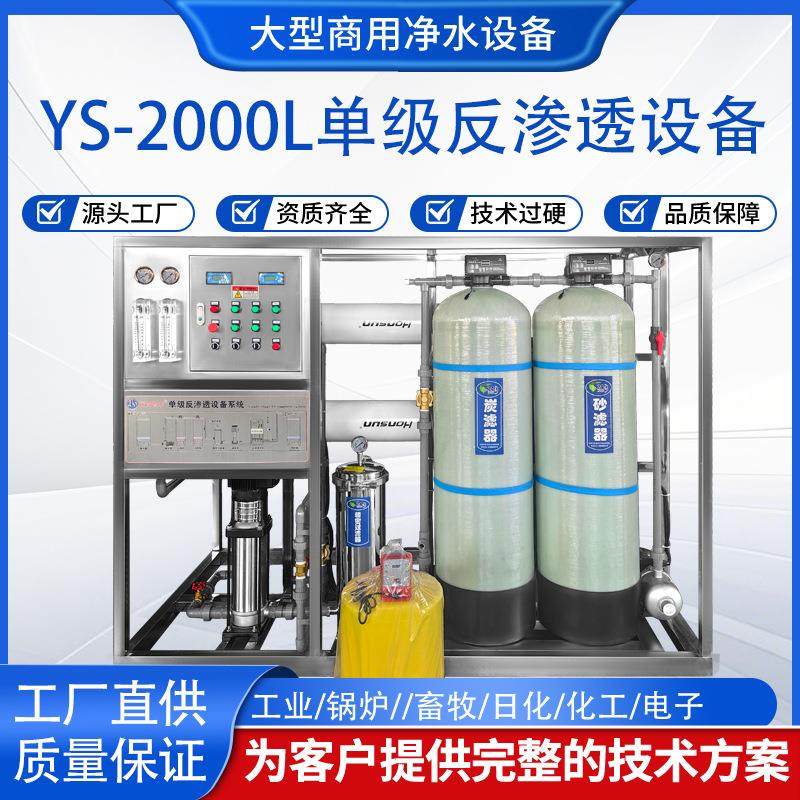 商用净水设备大型智能工业去离子直饮ro反渗透水处理设备去除水垢