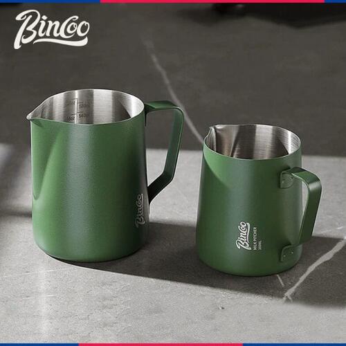Bincoo咖啡拉花杯圆嘴不锈钢打奶缸奶泡杯意式新手练习拉花神器