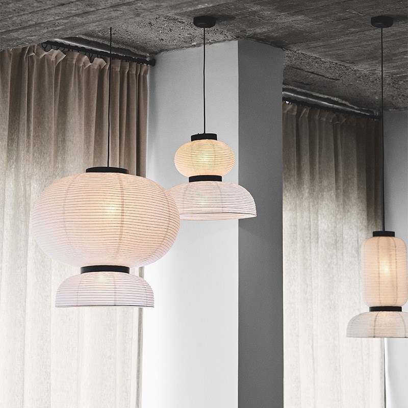 北欧简约日式宣纸吊灯民宿客厅卧室餐饮店艺术灯U火锅店餐厅吊灯